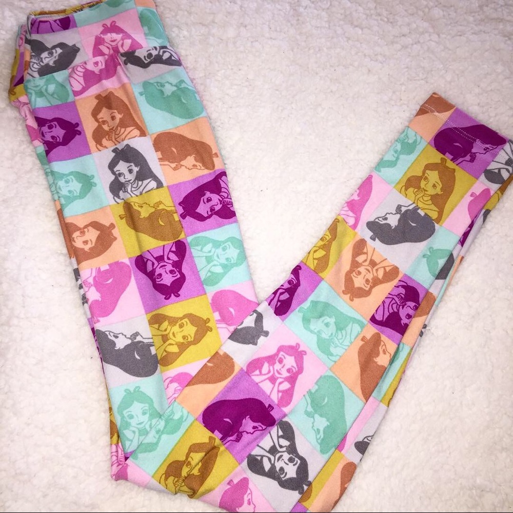 Lularoe Tween Disney Alice Leggings